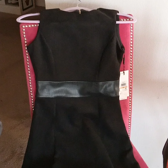 Calvin Klein | Dresses | Calvin Klein Sleeveless Fit And Flare Dress With Faux Leather Trim | Poshmark Calvin Klein | Dresses | Calvin Klein Sleeveless Fit And Flare Dress With Faux Leather Trim | Poshmark